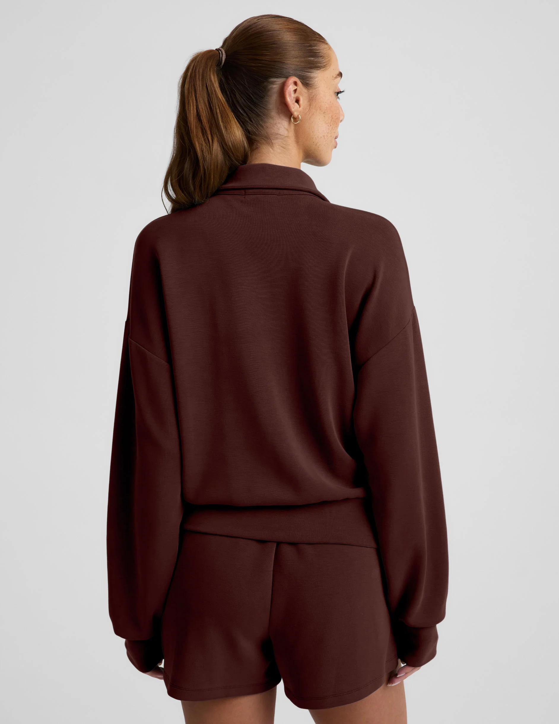 Luxe Sandwash Half Zip Pullover - Image 2