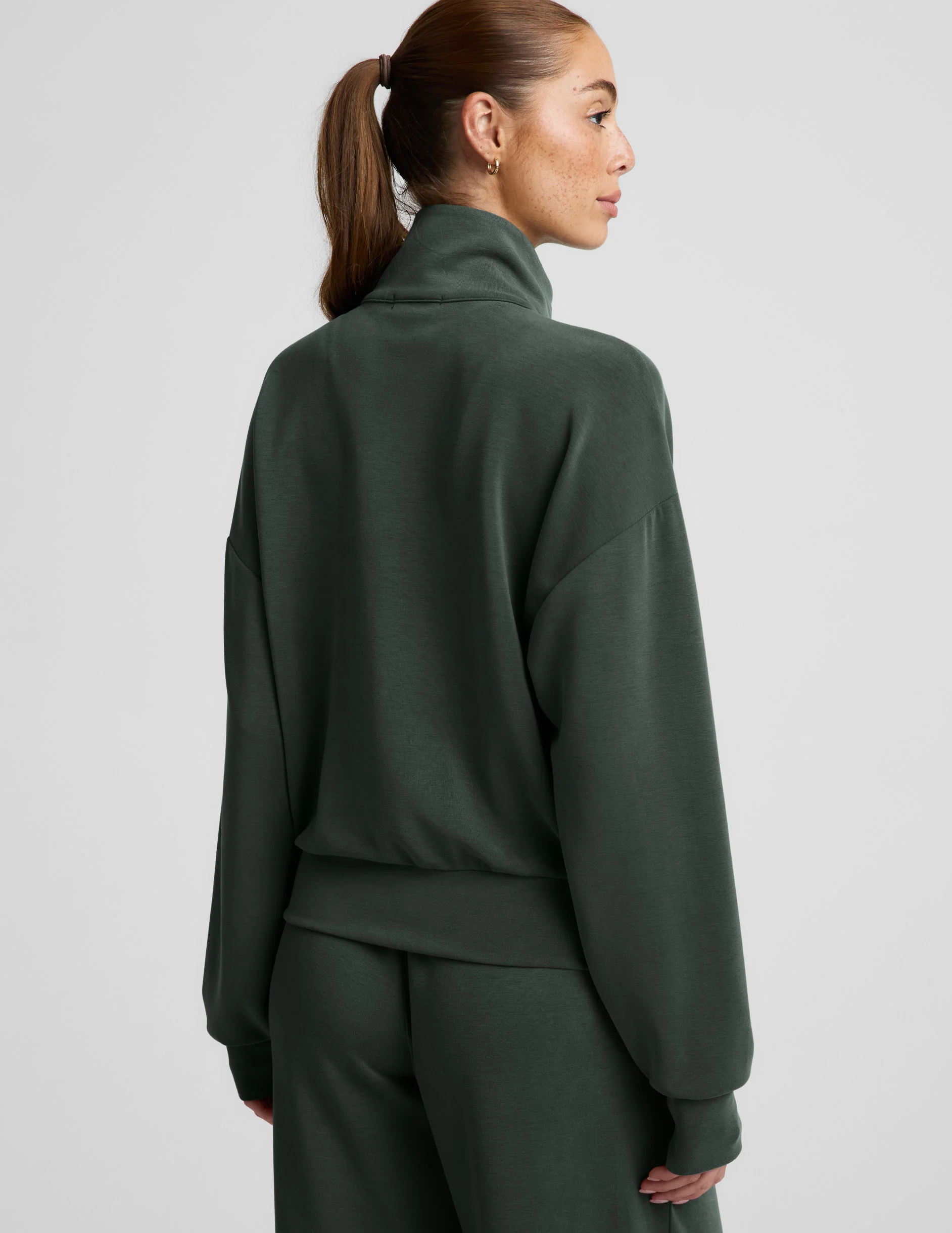 Luxe Sandwash Half Zip Pullover - Image 3