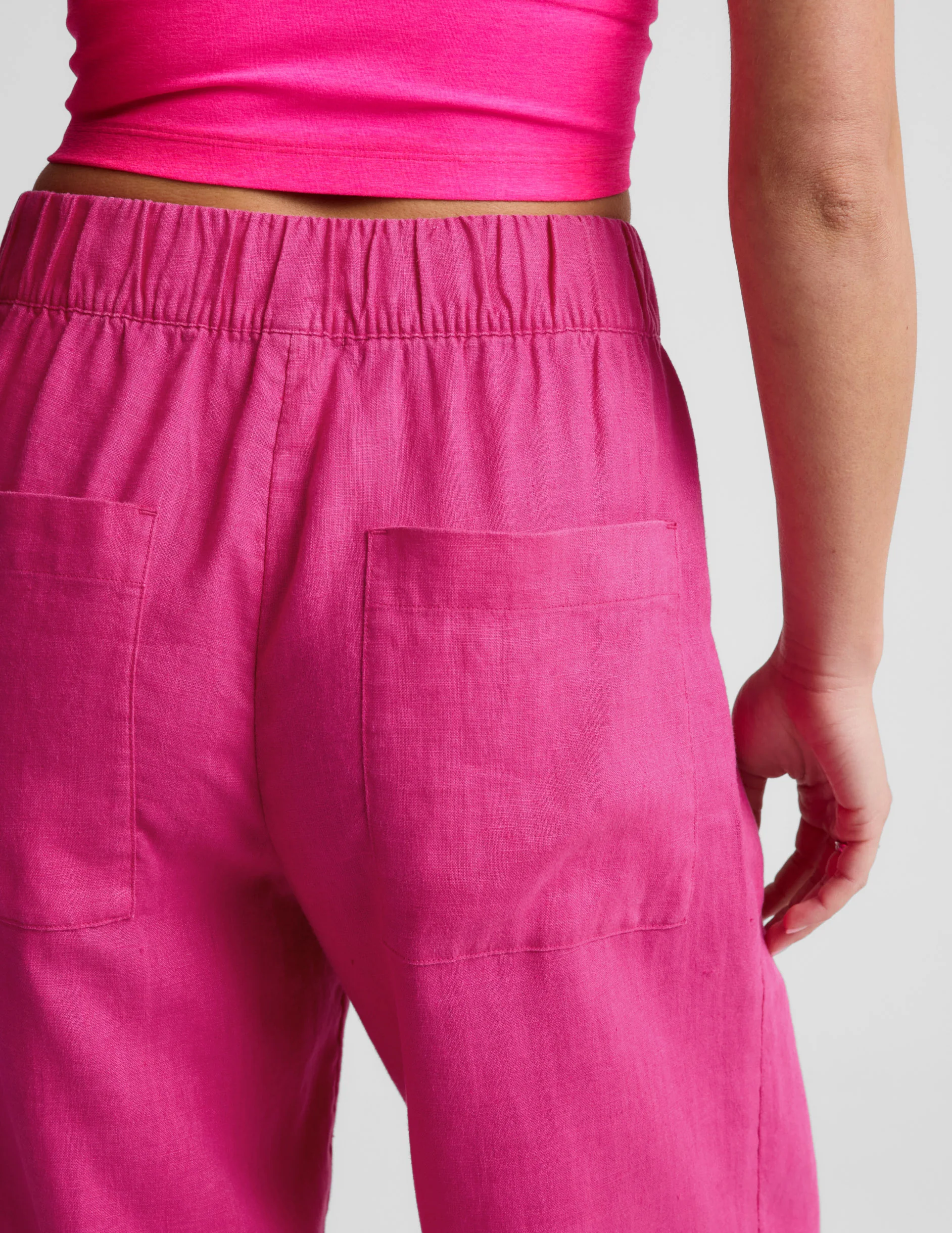 SoftWash Linen Easy Wide Leg Pant 31" - Image 4