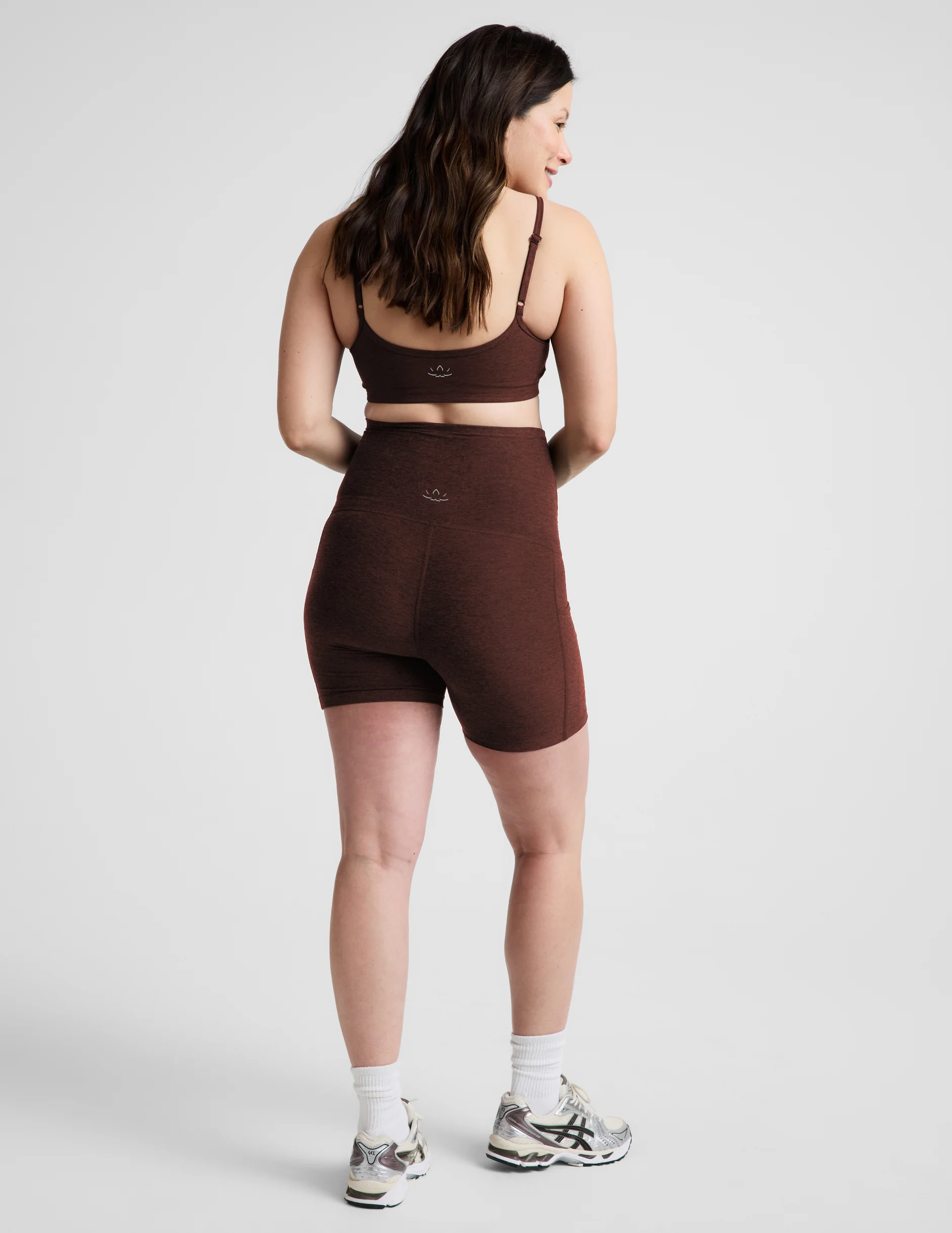 Spacedye™ Keep Pace 5" Maternity Pocket Biker Short - Image 3