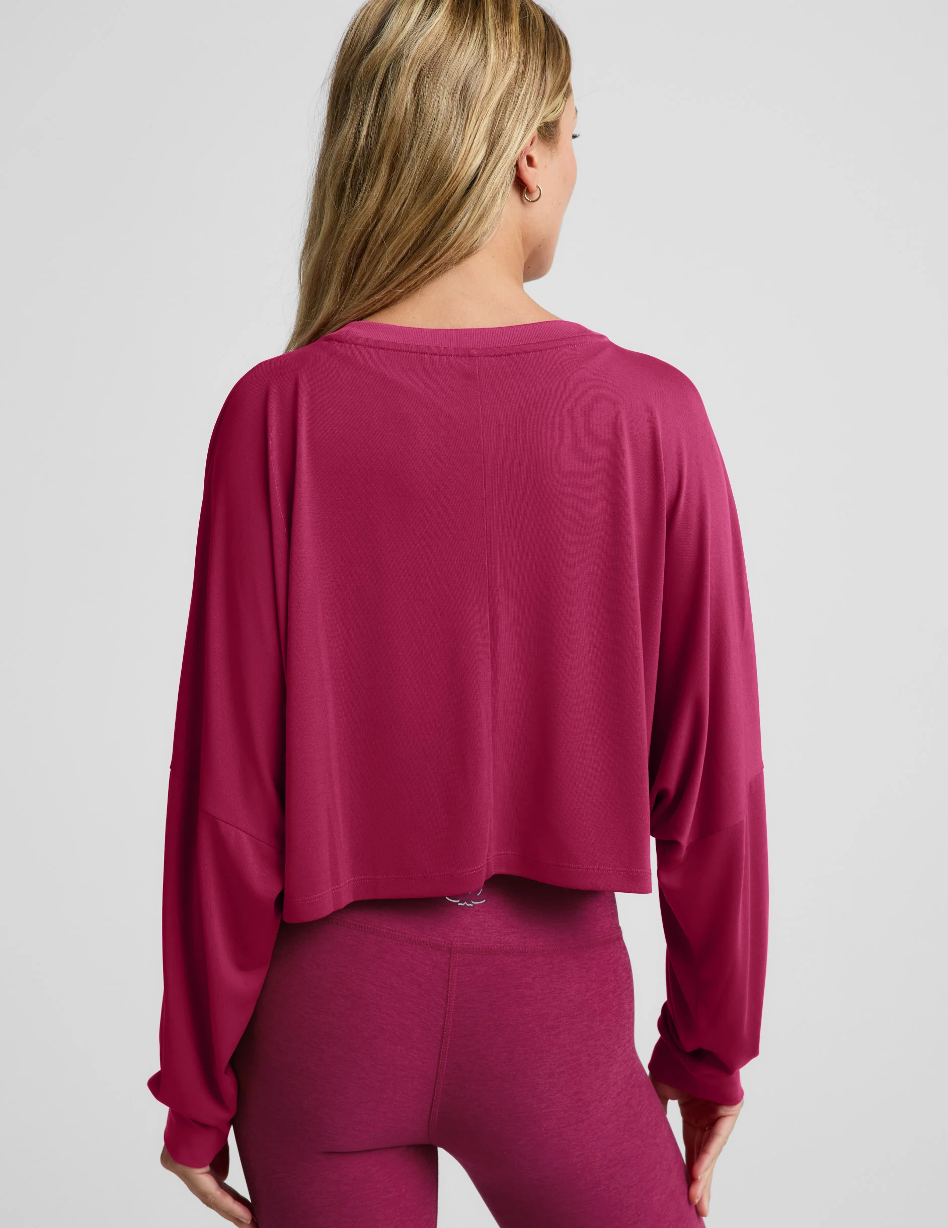 Studio Luxe Cropped Long Sleeve Tee - Image 2
