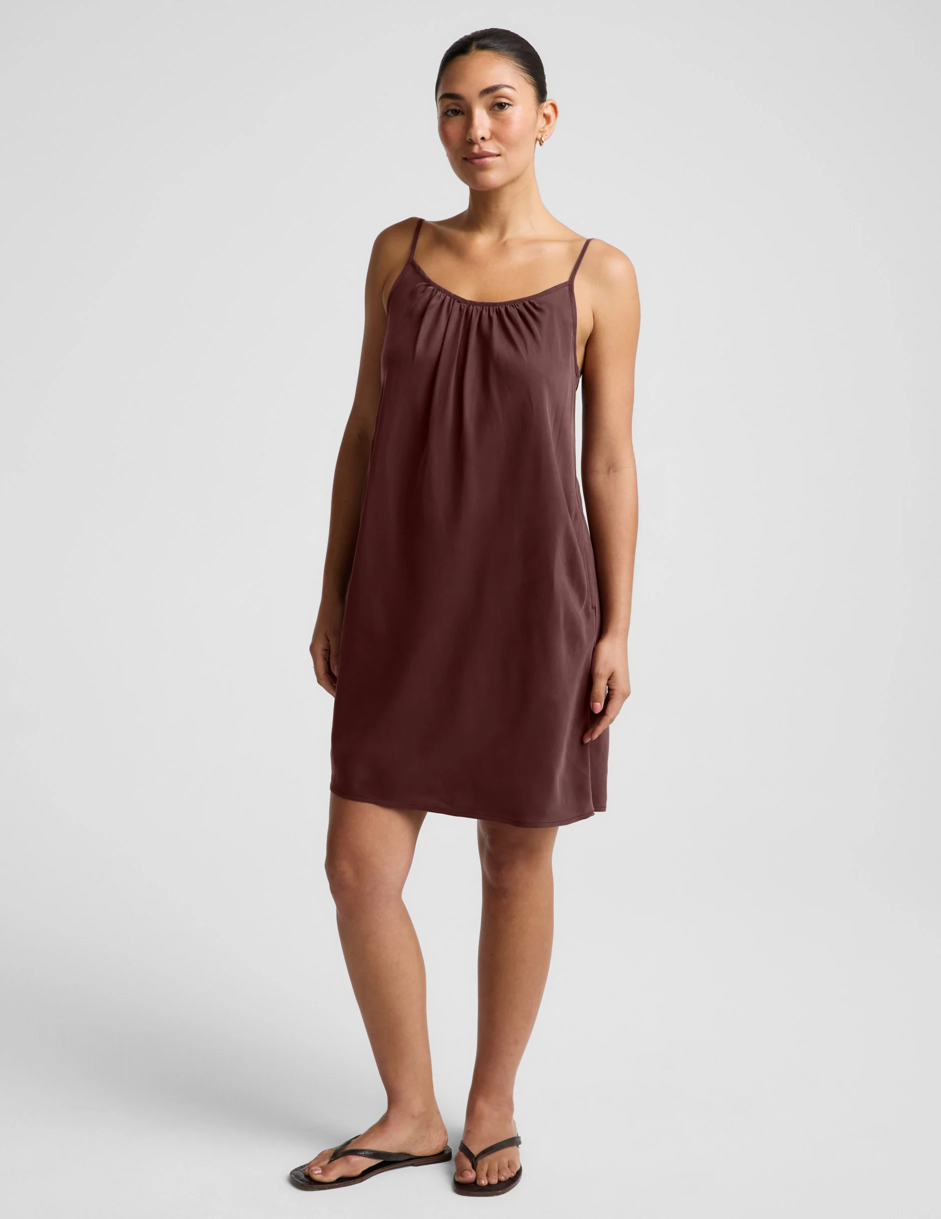 Sunkissed Cupro Mini Dress