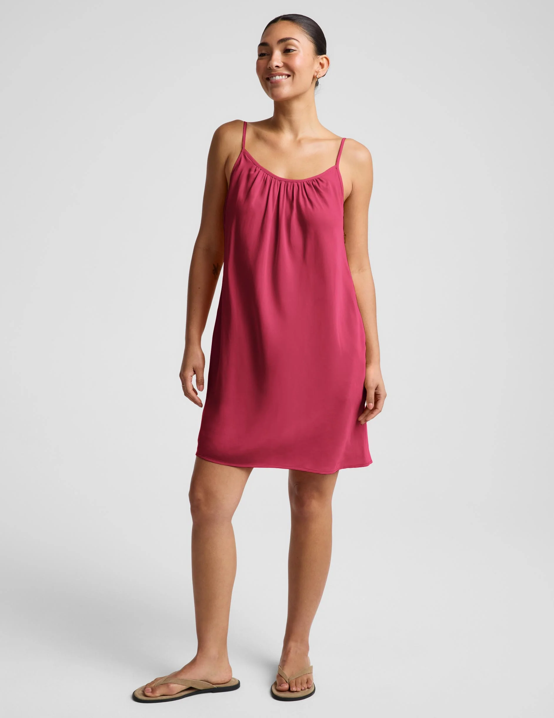 Sunkissed Cupro Mini Dress - Image 3