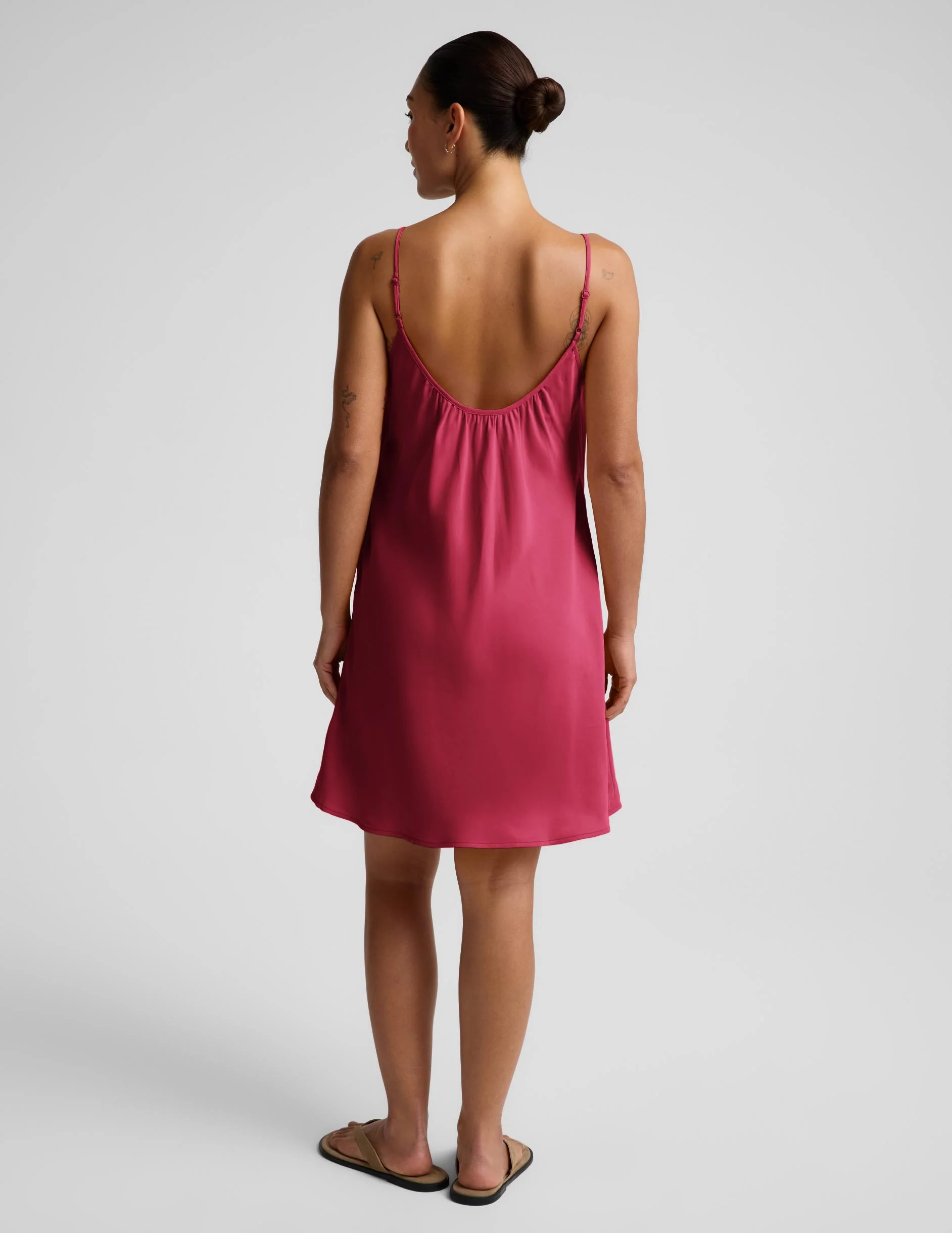 Sunkissed Cupro Mini Dress - Image 4